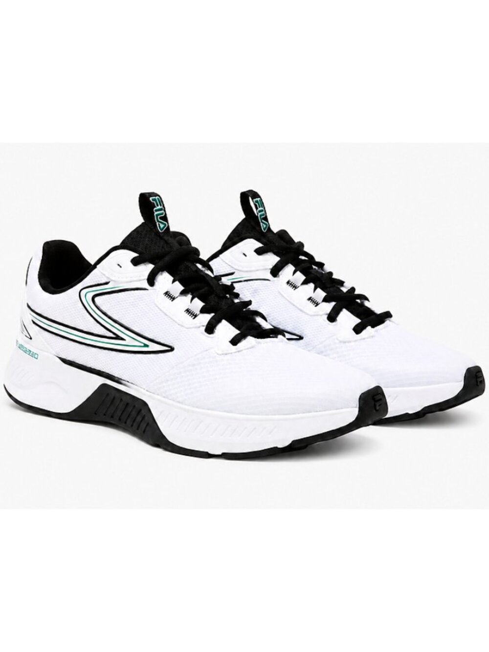 FILA Men’s Action-Stride Energized White Running Shoes Size 12 NWT